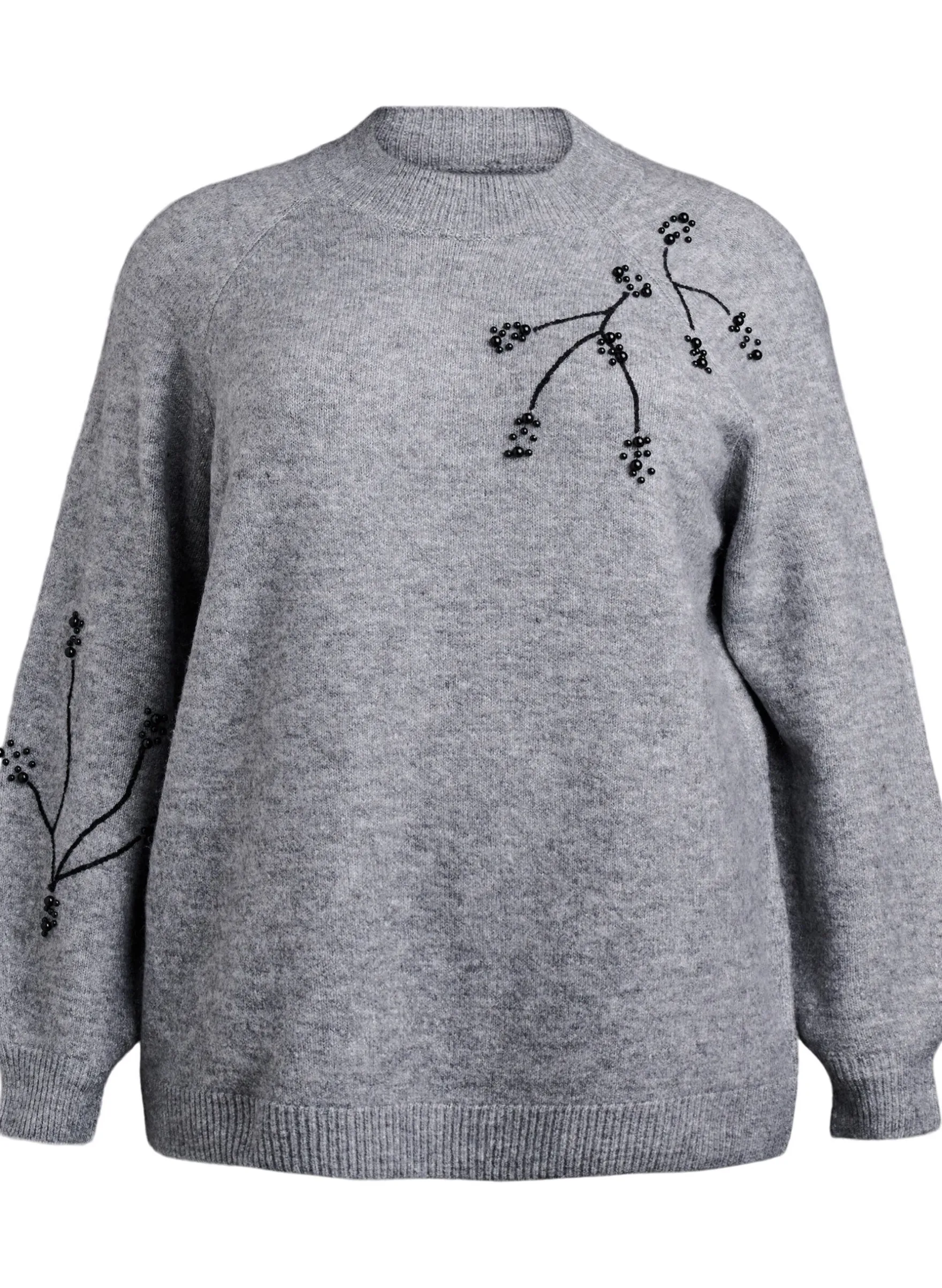 Pullover mit Perlenstickerei