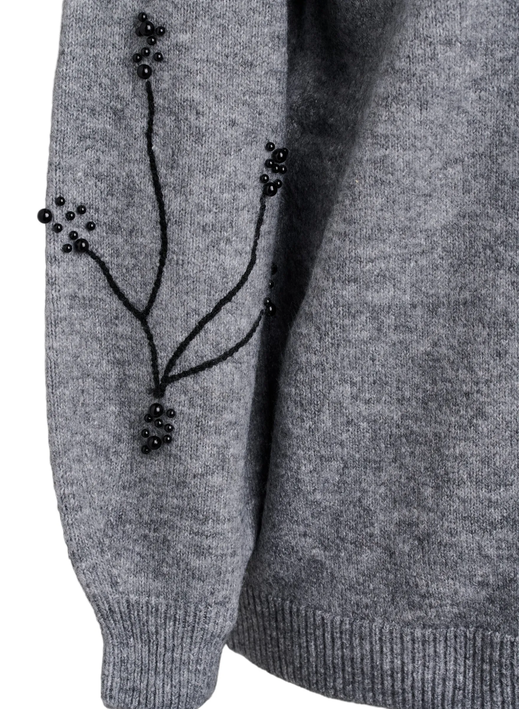 Pullover mit Perlenstickerei