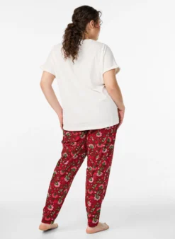 Pyjamahose aus Baumwolle mit Print
