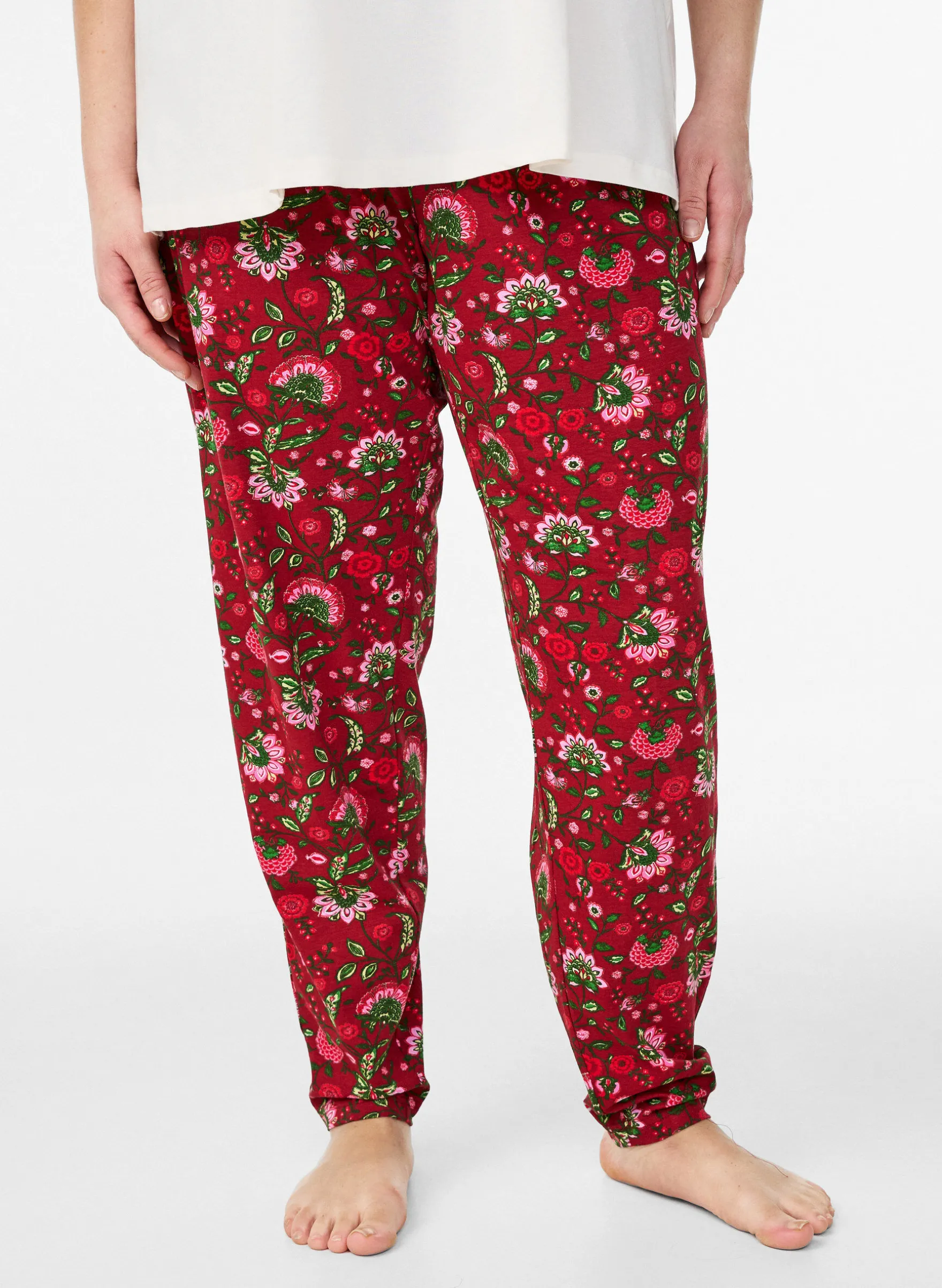 Pyjamahose aus Baumwolle mit Print