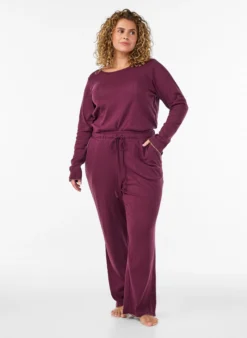 Pyjamahose aus Bio-Baumwolle mit Lochstickerei