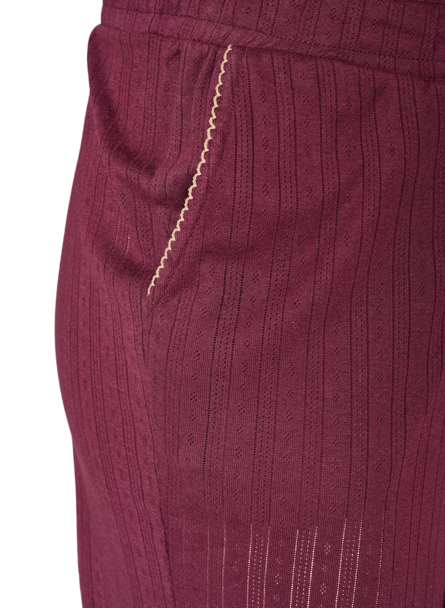 Pyjamahose aus Bio-Baumwolle mit Lochstickerei
