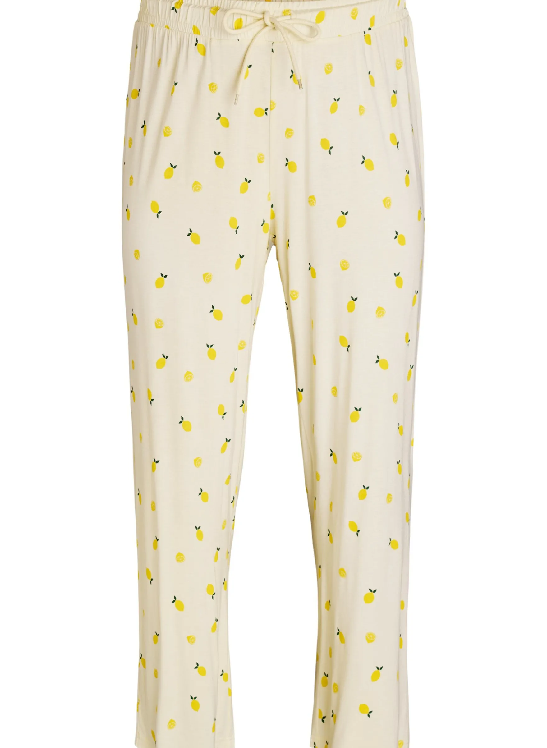 Pyjamahose aus weichem Jersey mit hoher Taille und Frucht-Print