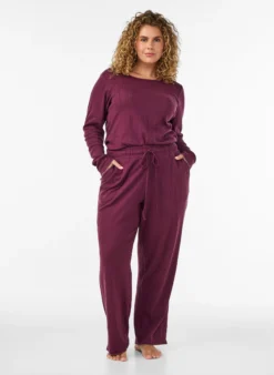 Pyjamaoberteil aus Bio-Baumwolle mit Lochstickerei