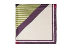 Quadratisches Tuch in Satin-Optik mit Muster