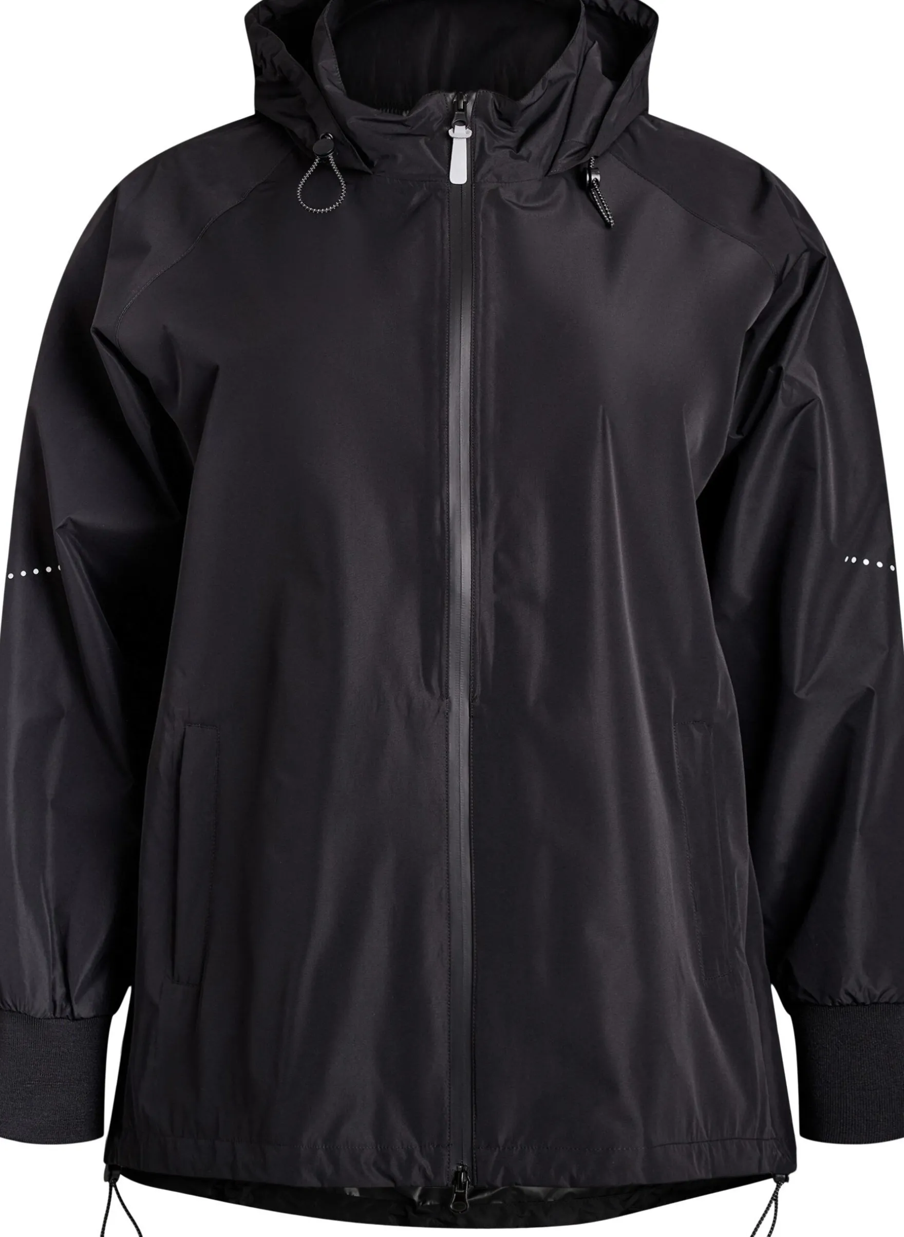 Regenjacke mit reflektierenden Details
