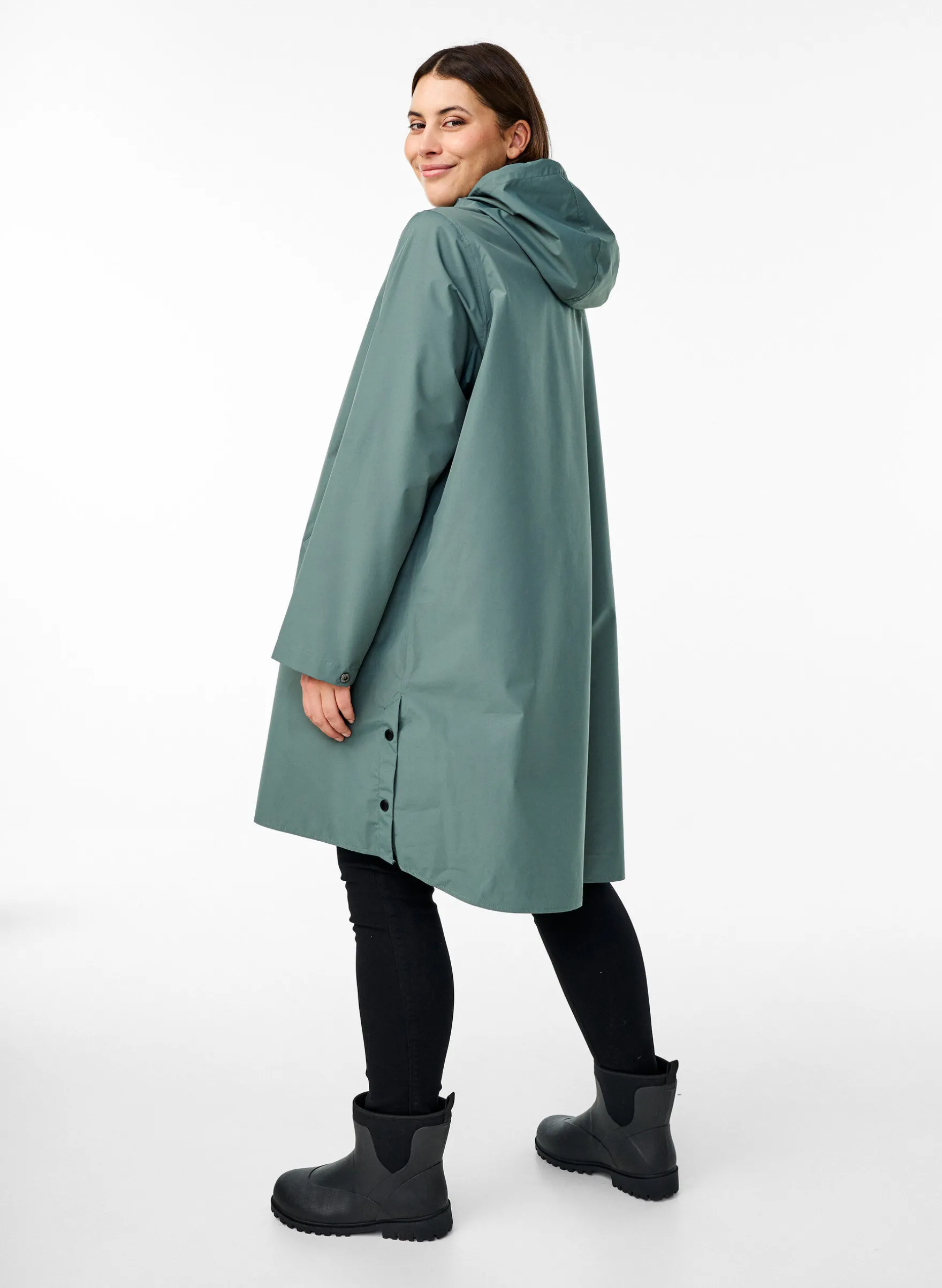 Regenjacke mit Taschen und Kapuze