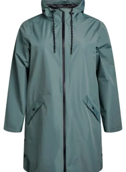 Regenjacke mit Taschen und Kapuze