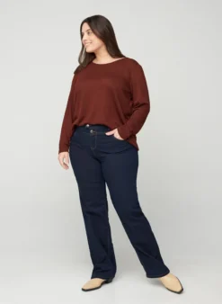 Regular Fit Gemma Jeans mit hoher Taille