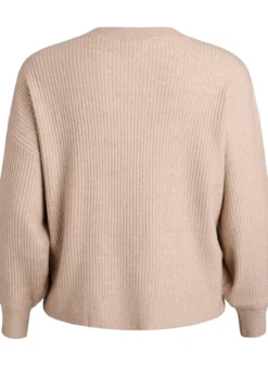 Rippenstrick Strickjacke mit Knöpfen