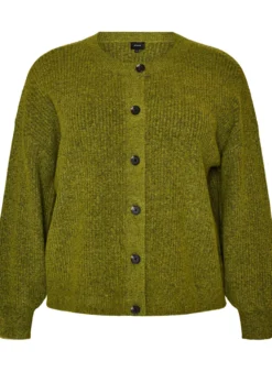 Rippenstrick Strickjacke mit Knöpfen