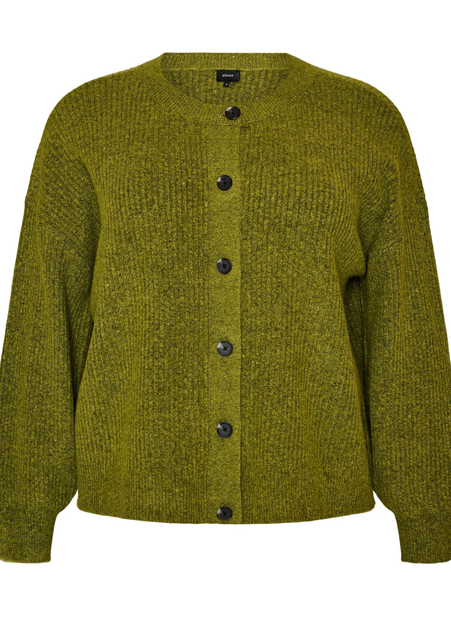Rippenstrick Strickjacke mit Knöpfen