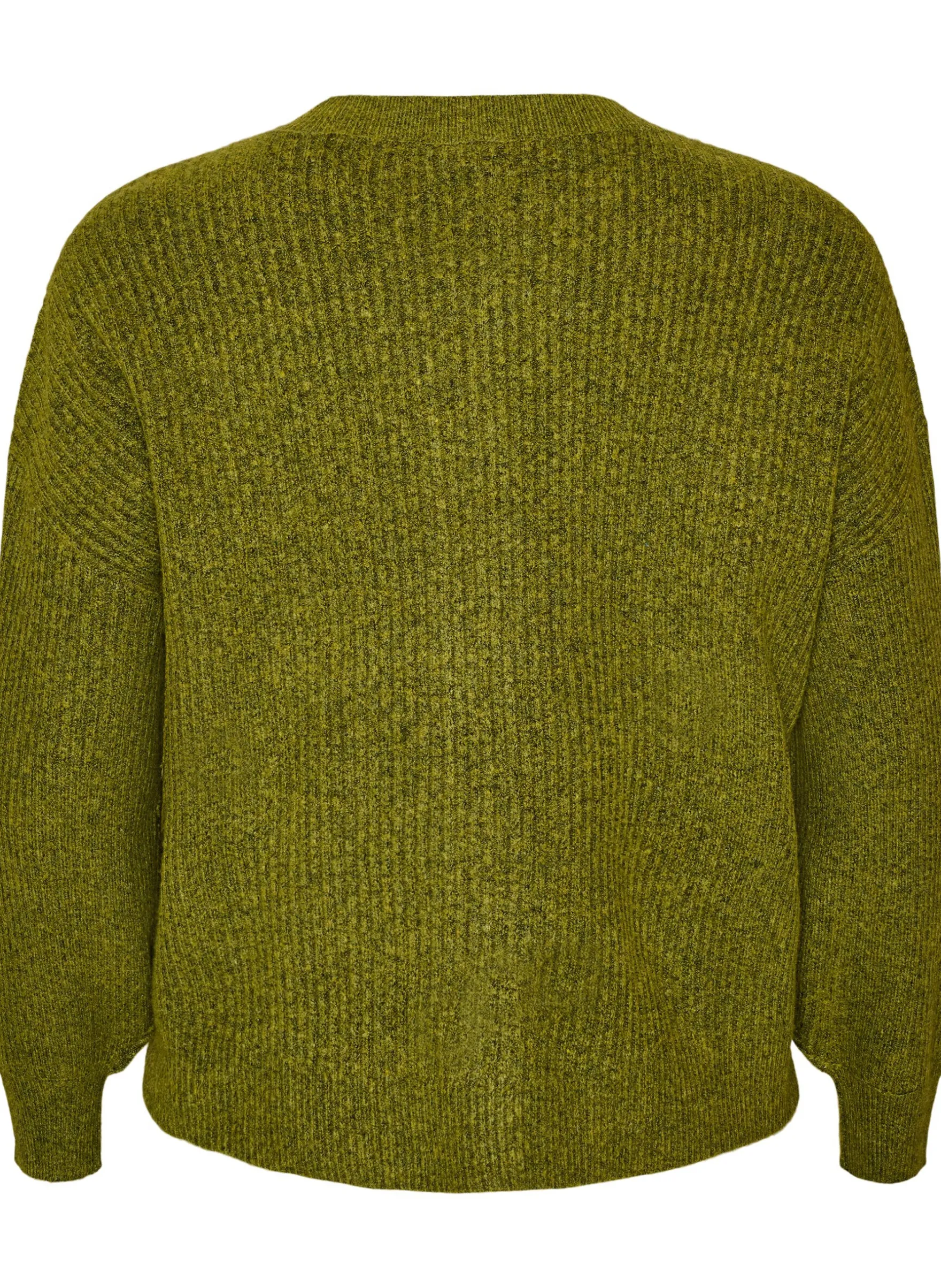 Rippenstrick Strickjacke mit Knöpfen
