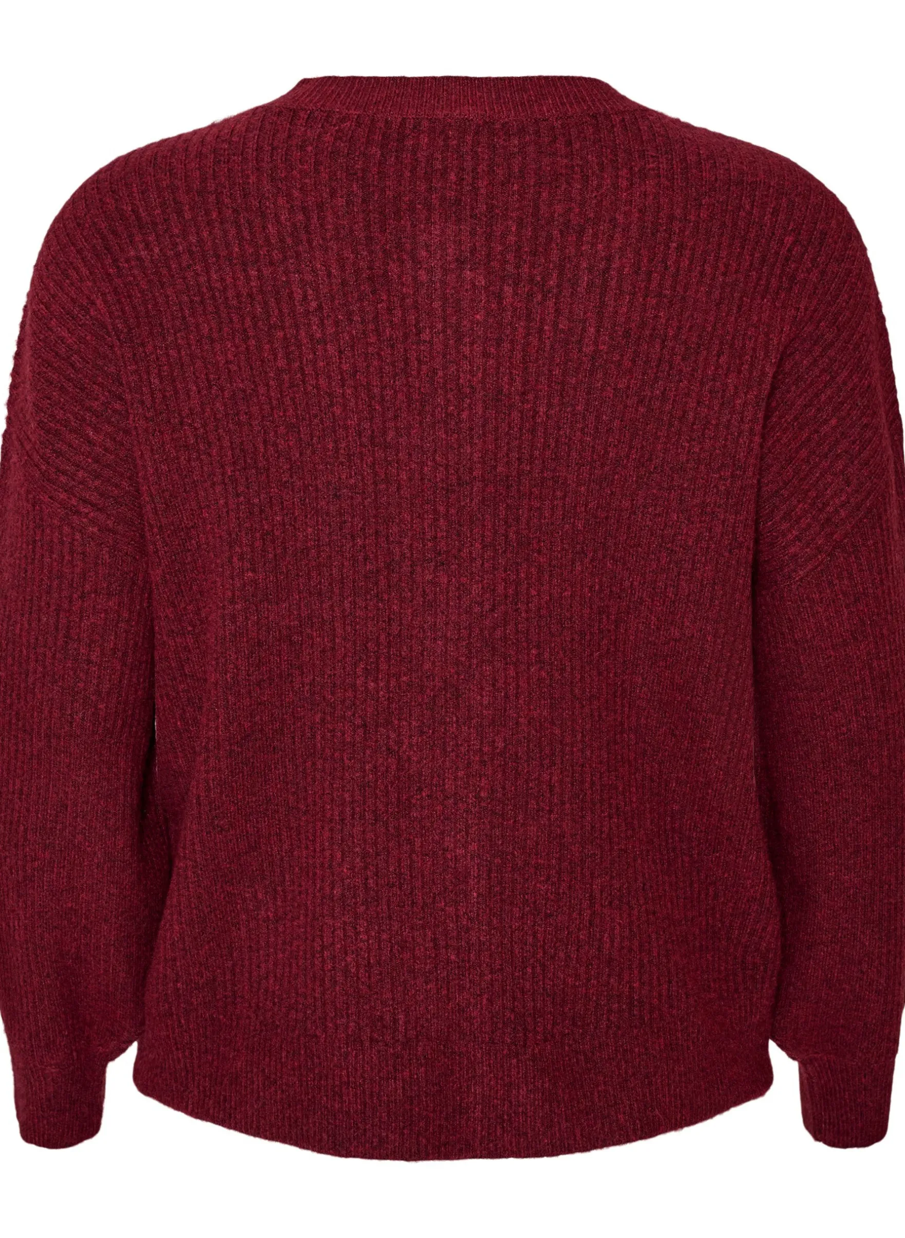 Rippenstrick Strickjacke mit Knöpfen