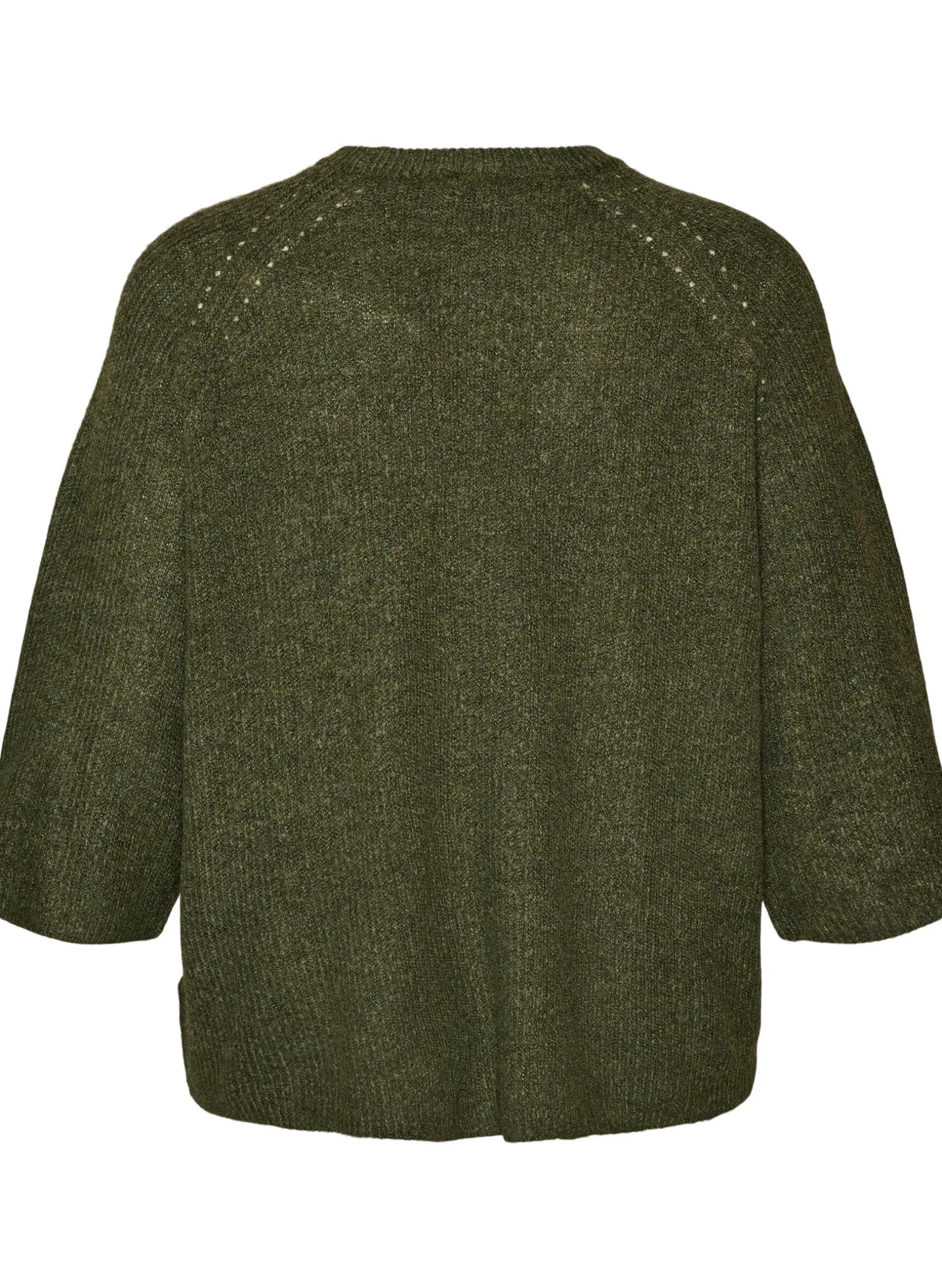 Ripppullover mit 3/4-Ärmeln