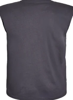 Ärmellose Jerseybluse mit Schulterpolstern.