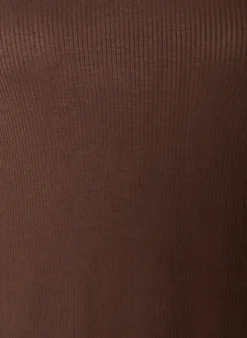 Ärmelloses geripptes Kleid aus Viskose