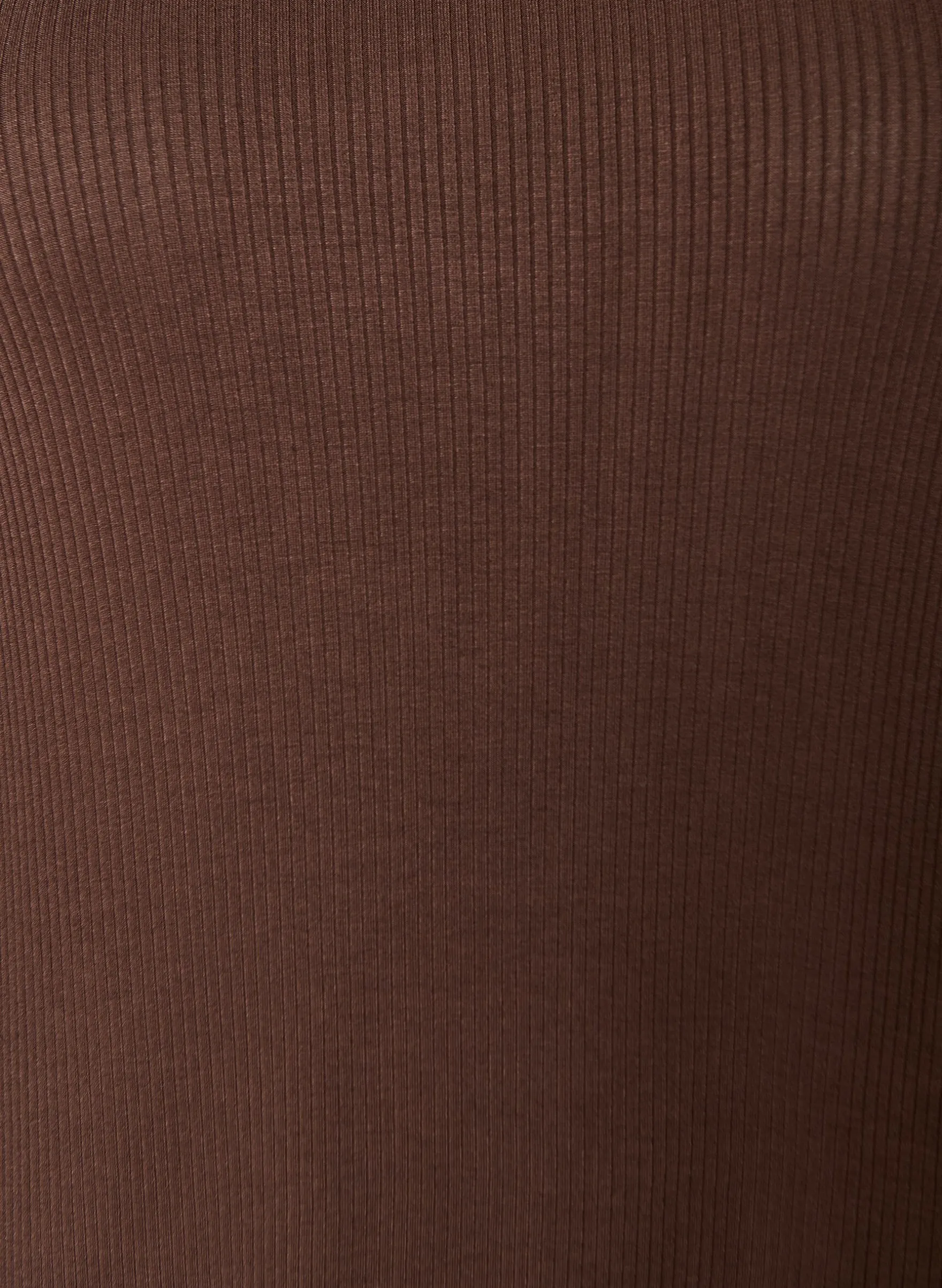 Ärmelloses geripptes Kleid aus Viskose