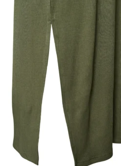 Ärmelloses geripptes Kleid aus Viskose