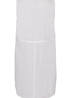 Ärmelloses Kleid aus Baumwoll-Musselin mit Bindeband