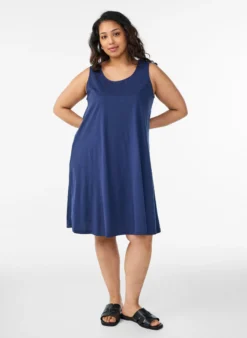 Ärmelloses Kleid in A-Linie