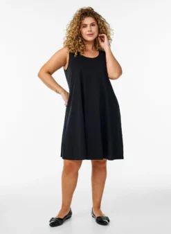 Ärmelloses Kleid in A-Linie