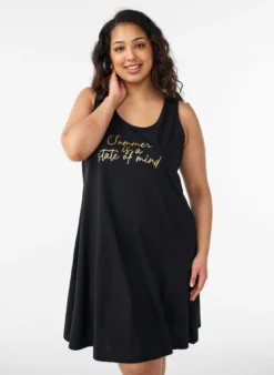 Ärmelloses Kleid in A-Linie