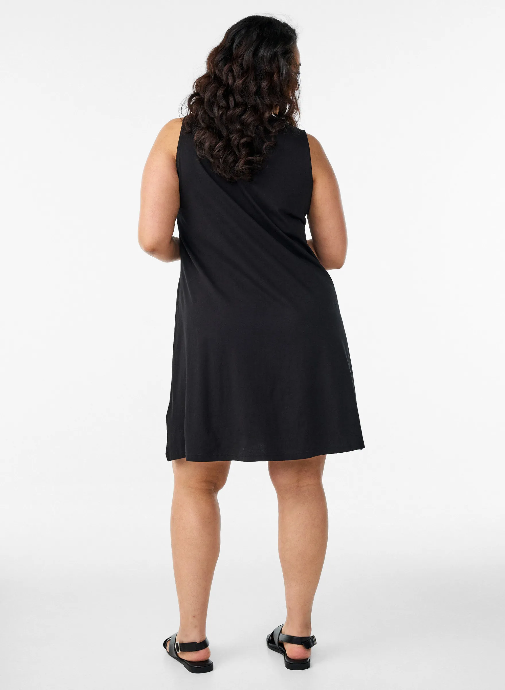Ärmelloses Kleid in A-Linie