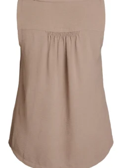 Ärmelloses Oberteil mit Faltendetails