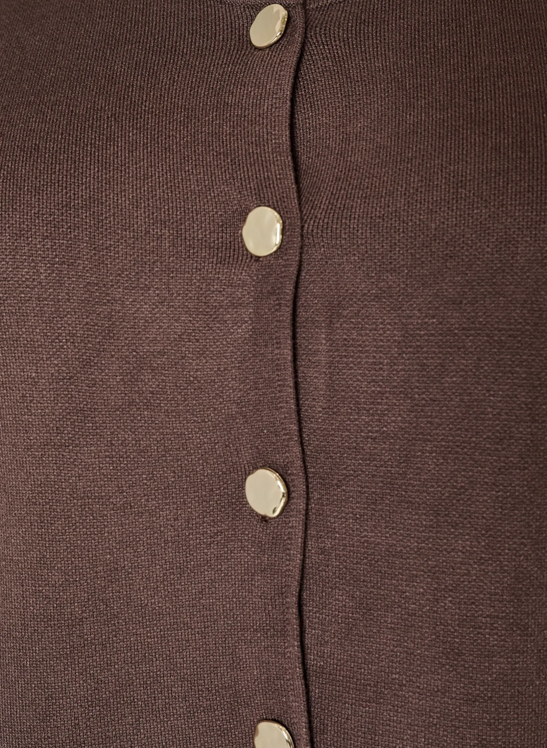 Ärmellose Strickweste mit Zierknöpfen