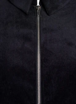 Samtkleid mit Reißverschluss und 3/4-Ärmeln