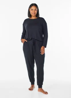 Schlafhose aus Modal mit hoher Taille