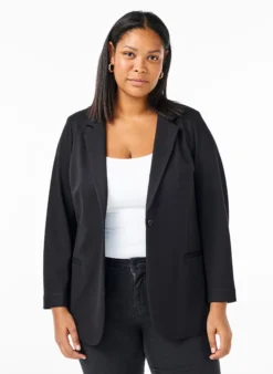 Schlichter Blazer mit Knopfverschluss