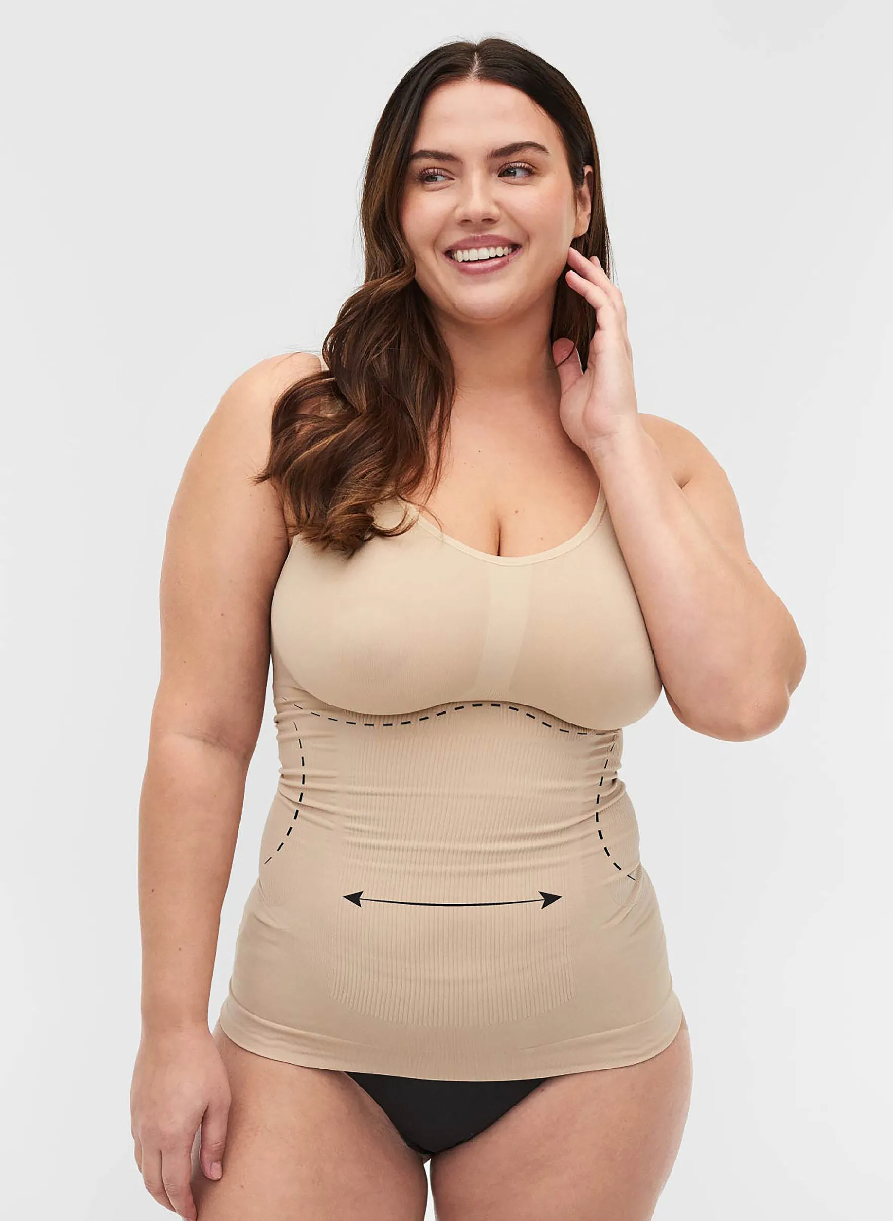 Shapewear Top mit breiten Trägern
