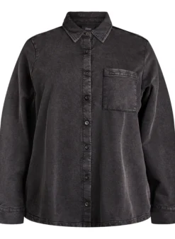 Shirt aus Sweatstoff mit Washed-Effekt