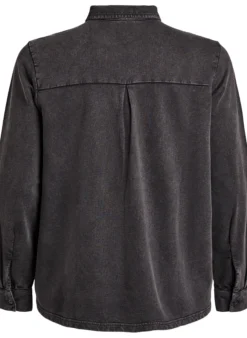 Shirt aus Sweatstoff mit Washed-Effekt