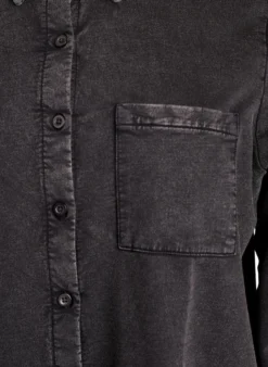 Shirt aus Sweatstoff mit Washed-Effekt