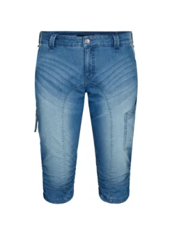 Slim Fit Capri-Jeans mit Taschen