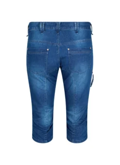 Slim Fit Capri-Jeans mit Taschen