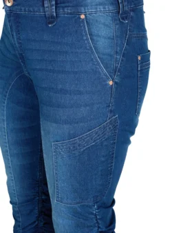 Slim Fit Capri-Jeans mit Taschen