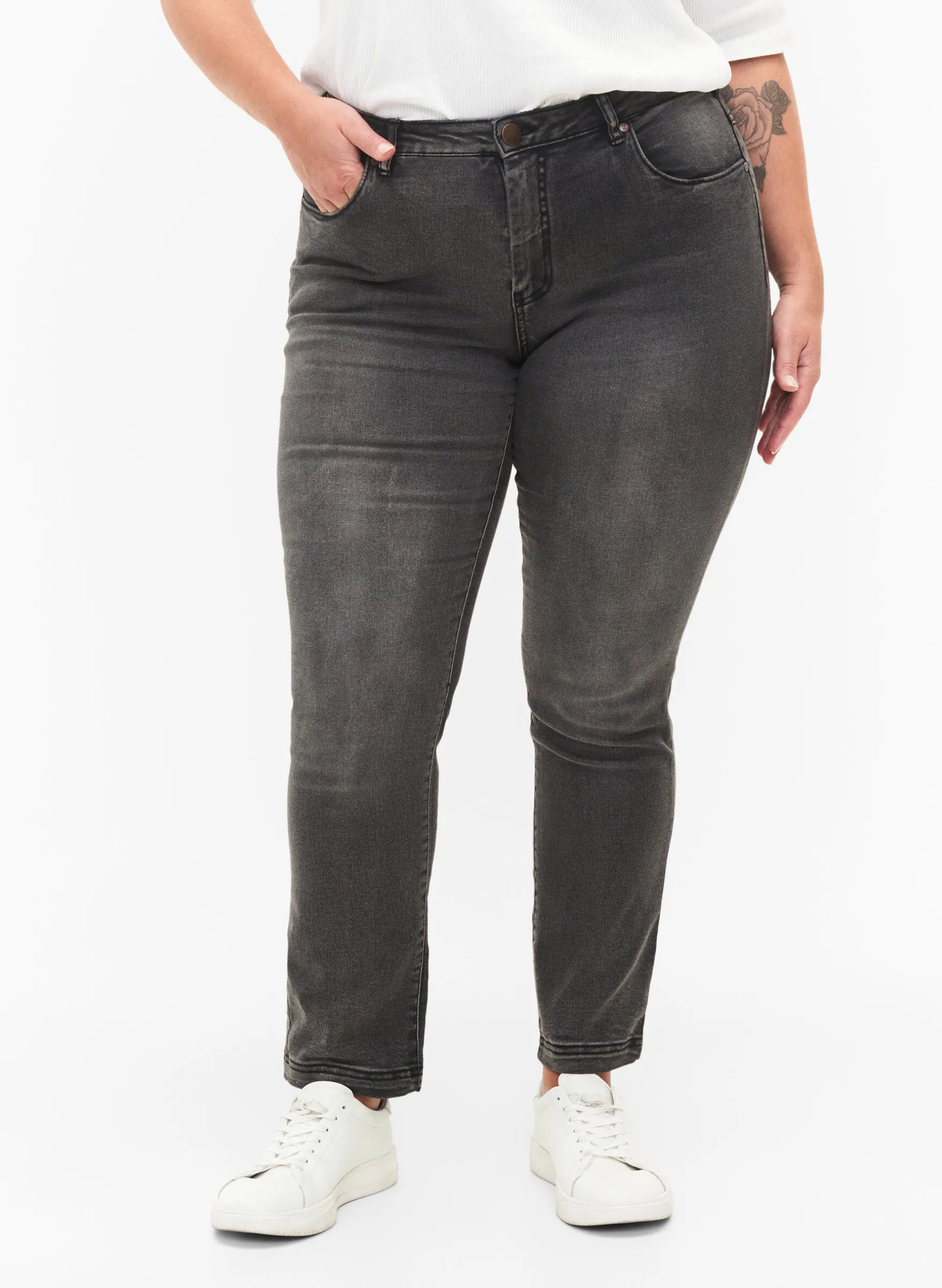 Slim Fit Emily Jeans mit normaler Taillenhöhe