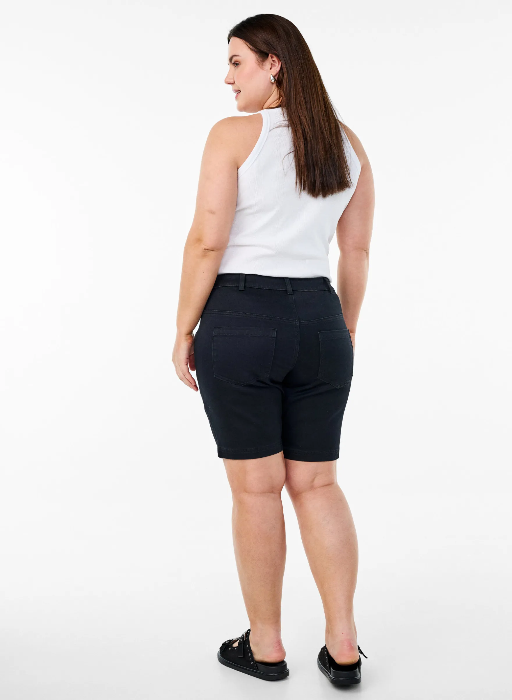Slim Fit Emily Shorts mit normaler Taille