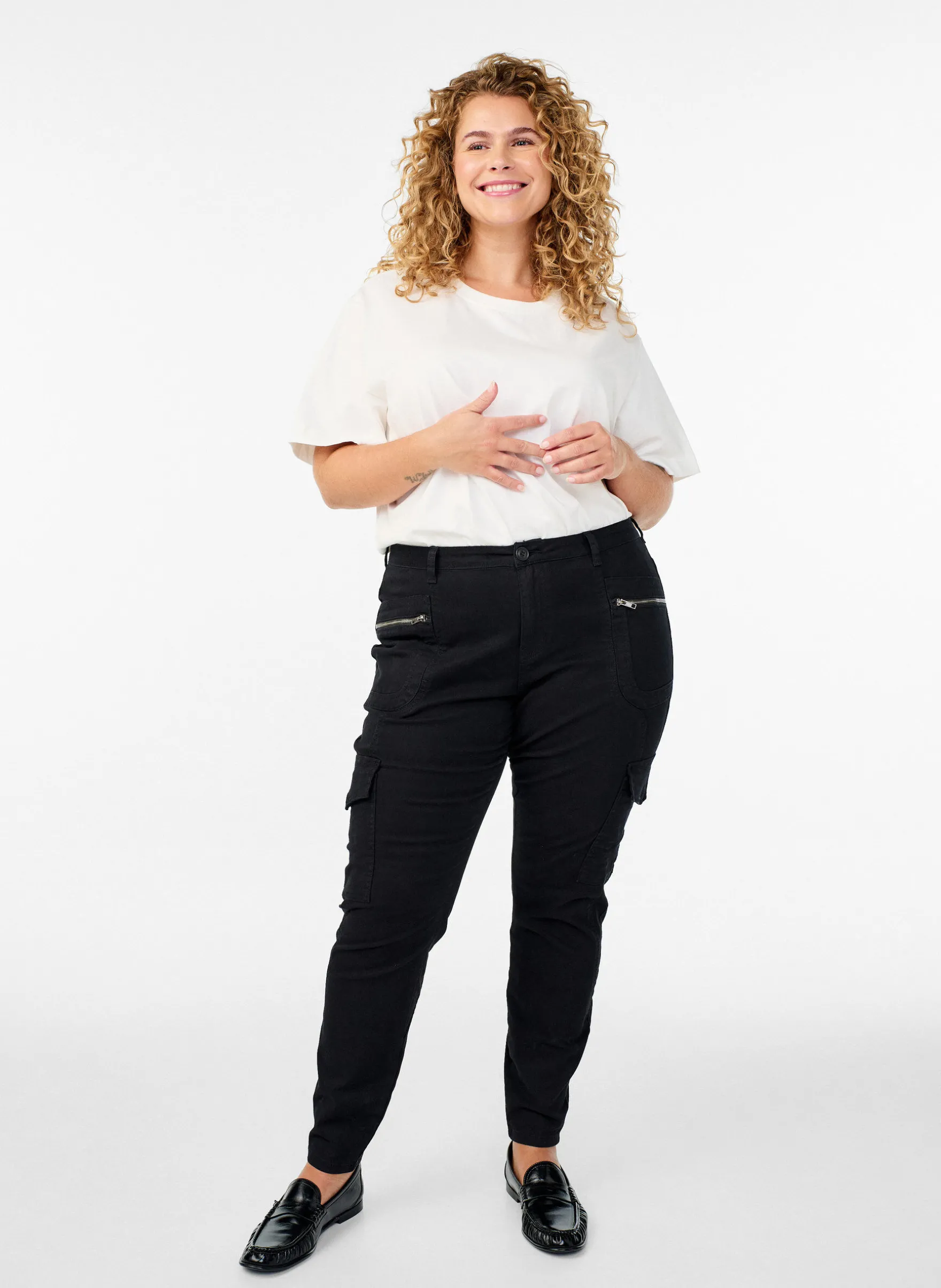 Slim fit Hose mit Cargotaschen