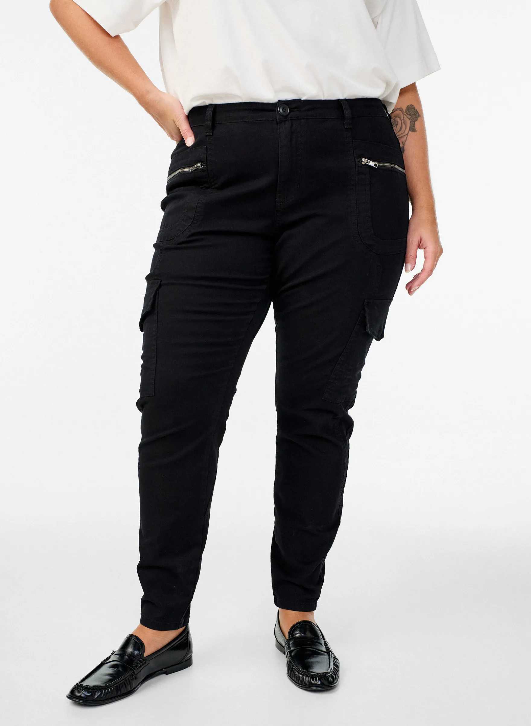 Slim fit Hose mit Cargotaschen
