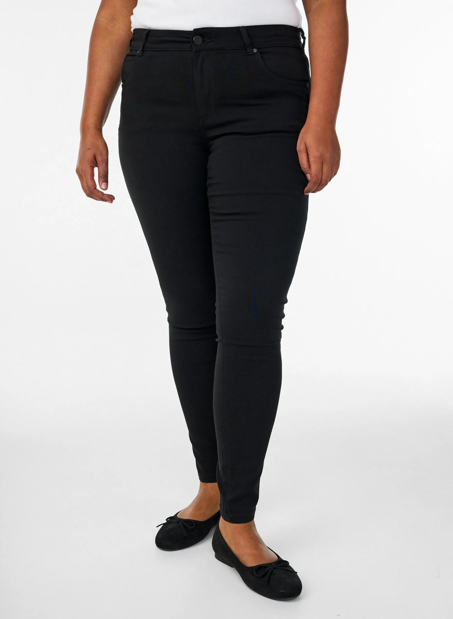 Slim Fit Hose mit Hosentaschen