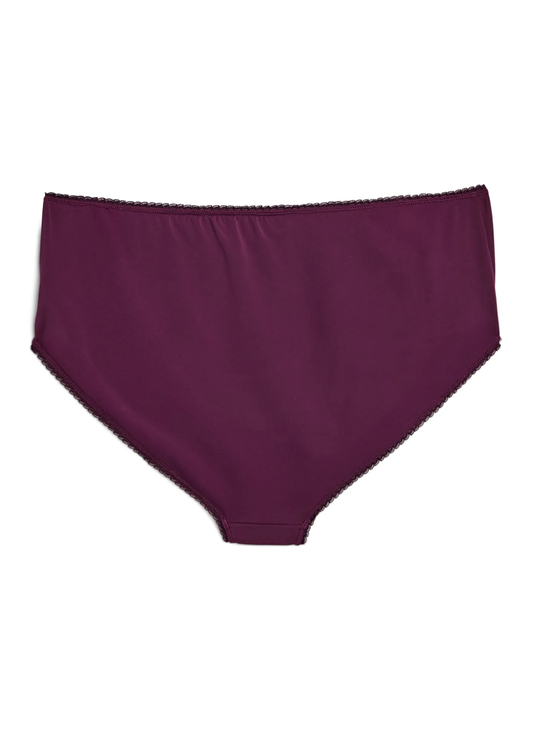 Slip aus Mikrofaser mit Blumenstickerei