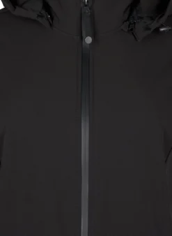 Softshell-Jacke mit abnehmbarer Kapuze