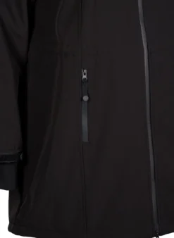 Softshell-Jacke mit abnehmbarer Kapuze