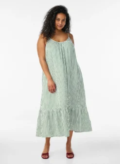 Sommerkleid mit Streifen und A-Linie