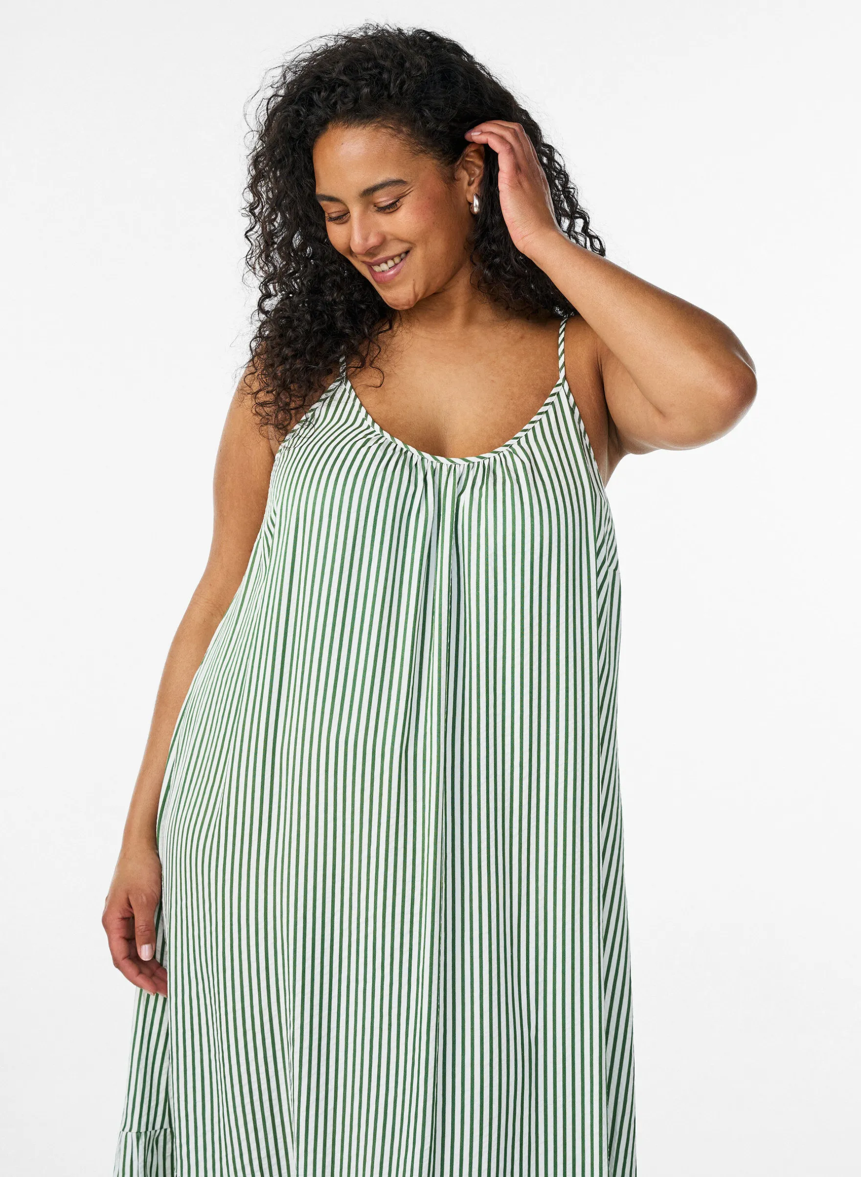 Sommerkleid mit Streifen und A-Linie